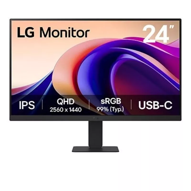 LG 24U631A-B Computermonitor 60,5 cm (23,8 Zoll) 2560 x 1440 Pixel Quad HD Schwarz