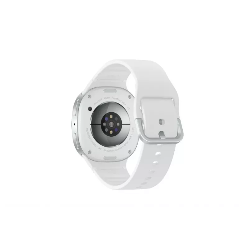 Samsung Galaxy Watch 8 3,3 cm (1,3 Zoll) AMOLED 40 mm Digital 438 x 438 Pixel Touchscreen 4G Silber Wi-Fi GPS (Satellit)