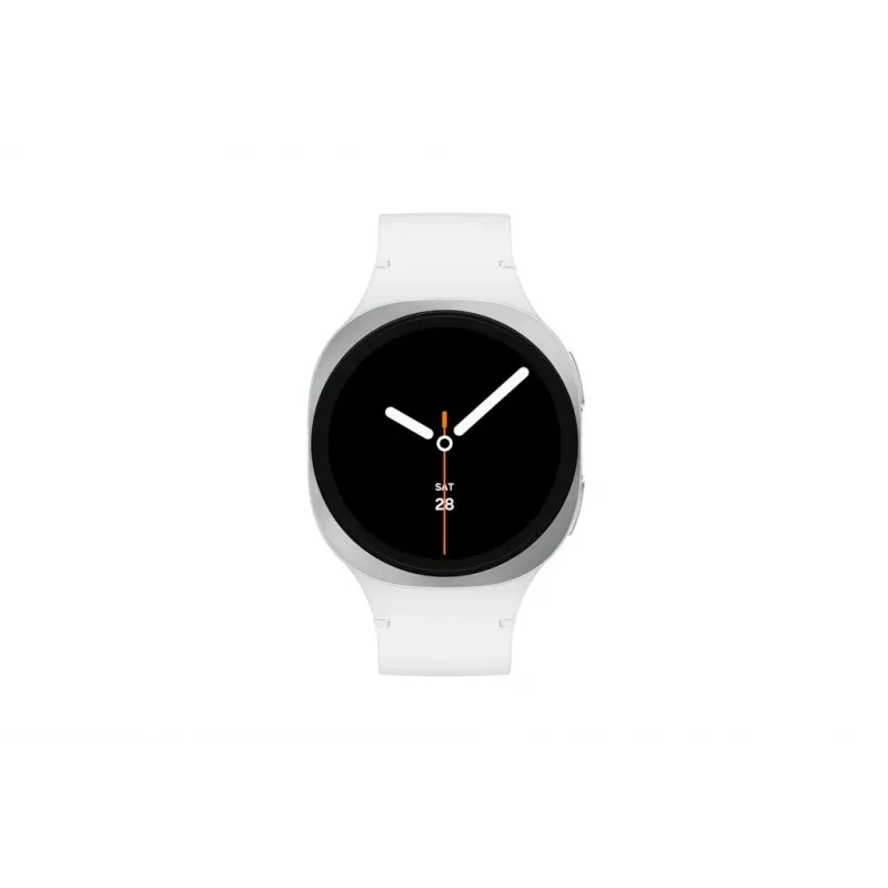 Samsung Galaxy Watch 8 3,3 cm (1,3 Zoll) AMOLED 40 mm Digital 438 x 438 Pixel Touchscreen Silber Wi-Fi GPS (Satellit)