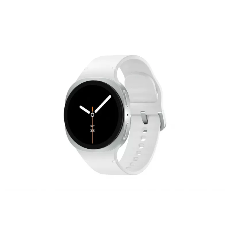 Samsung Galaxy Watch 8 3,3 cm (1,3 Zoll) AMOLED 40 mm Digital 438 x 438 Pixel Touchscreen Silber Wi-Fi GPS (Satellit)