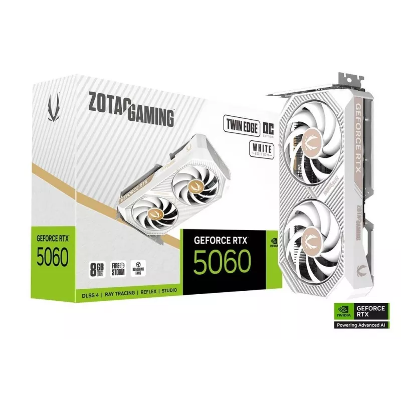 Grafikkarte Zotac GAMING GeForce RTX 5060 Twin Edge OC White Edition 8GB GDDR7