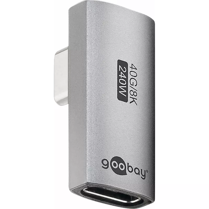 Goobay 74443 USB-C™-Adapter senkrecht 90° gedreht, USB4™ | Goobay