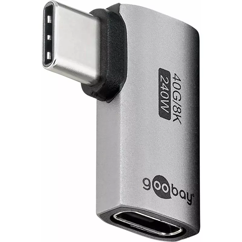 Goobay USB-C-Adapter horizontal 90° USB4 - Stecker > Buchse (74441)