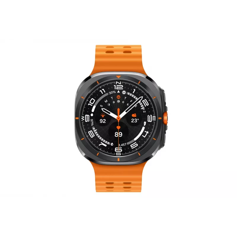 Samsung Galaxy Watch Ultra 3,81 cm (1,5 Zoll) AMOLED 47 mm Digital 480 x 480 Pixel Touchscreen 4G Grau, Titan Wi-Fi GPS (Satellit)