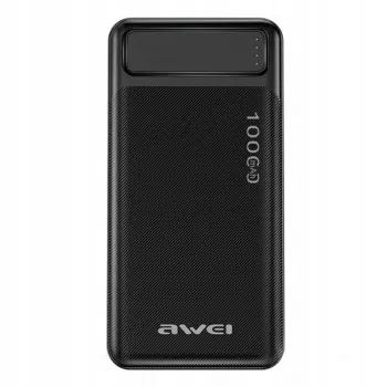 Tragbare Powerbank P5K 10000mAh mit 2xUSB 2.1A - Schwarz