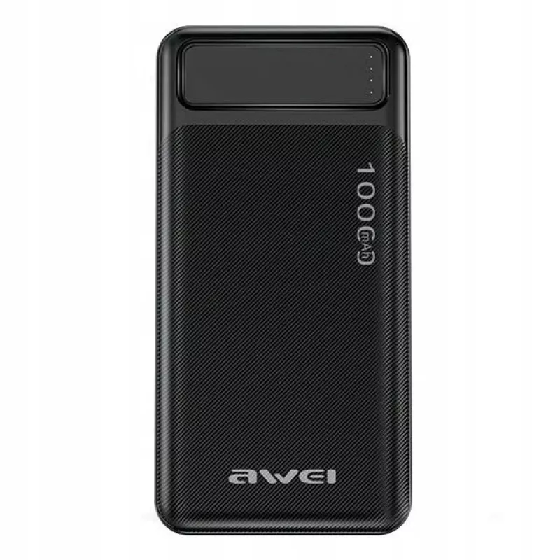 Tragbare Powerbank P5K 10000mAh mit 2xUSB 2.1A - Schwarz