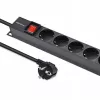 Qoltec Aluminium-PDU für RACK | 16A | 16 x Schuko | Vertikal | 1,8 m