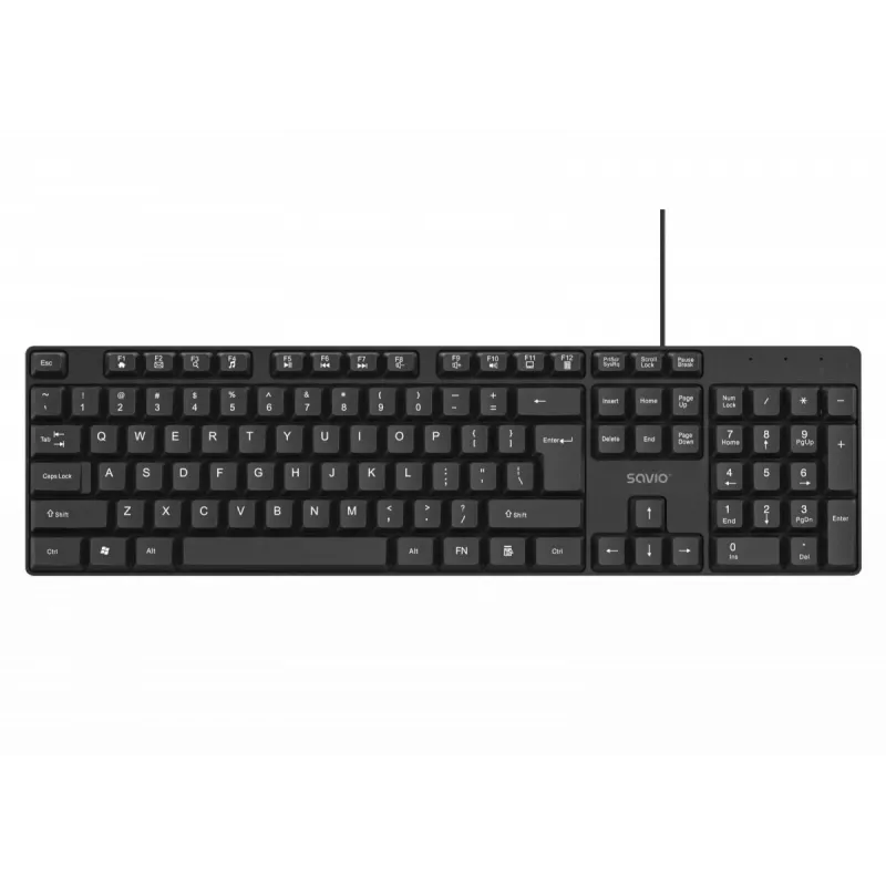 Savio KB-01 Tastatur Home/Office USB QWERTY US Englisch Schwarz