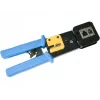 Crimpzange Alantec NI040 für RJ-45-Stecker, Stahlkonstruktion, Kunststoffgriffe, schwarz/blau