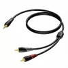 3,5 mm Klinkenstecker stereo auf 2x RCA/Cinch-Stecker Audiokabel Procab 1KPCL049 5 m