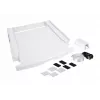Stapelset-Verbinder WHIRLPOOL C00855467 für 60 x 60 cm Waschmaschine und Wäscheständer, ausziehbare Ablage, Gurt und Antirutsch-Pads