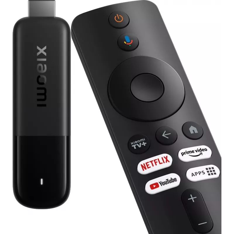 Streaming-Media-Player Xiaomi Smart TV Stick 4K (2. Generation) — 4K@60fps, 6 nm Quad-Core Cortex-A35, 8 GB, Bluetooth 5.2, Wi-Fi, HDMI