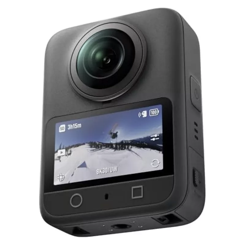 Actionkamera DJI Osmo 360 Standard Combo — 8K Ultra HD, 120 MP CMOS, 240 fps, elektronische Stabilisierung, 2 Zoll Display, MicroSD, 183 g, schwarz