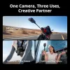 Actionkamera DJI Osmo 360 Standard Combo — 8K Ultra HD, 120 MP CMOS, 240 fps, elektronische Stabilisierung, 2 Zoll Display, MicroSD, 183 g, schwarz