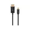 Goobay USB-C auf DisplayPort Kabel – vergoldete Stecker, Ultra HD Auflösungen bis zu 4K @ 60 Hz, Typ C Thunderbolt 3/4 zu DP Adapter kompatibel mit