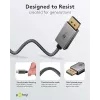 Goobay USB-C auf DisplayPort Kabel – vergoldete Stecker, Ultra HD Auflösungen bis zu 4K @ 60 Hz, Typ C Thunderbolt 3/4 zu DP Adapter kompatibel mit