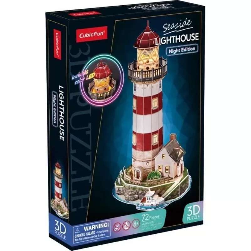 3D-Puzzle 72 Teile Laternen Nachtversion