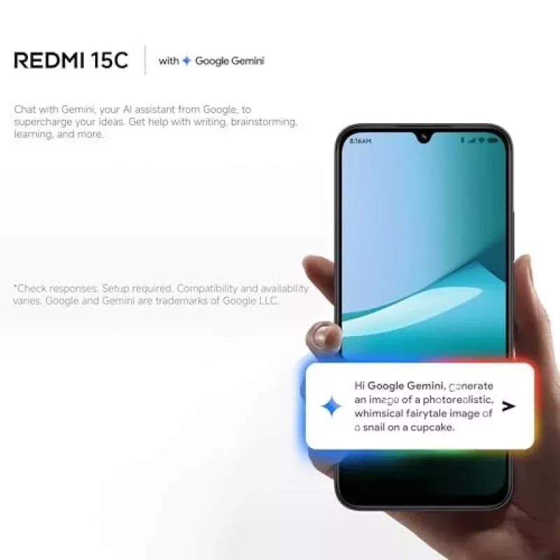 Smartphone Xiaomi Redmi 15C 6,9 Zoll 4 GB RAM 128 GB Speicher Blau, Helio G81-Ultra, 6000 mAh, IP64