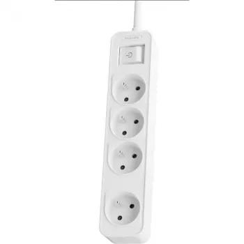 Verlängerungskabel Philips Phil-CHP2144W/60 1,5 m, 4 AC-Steckdosen, weiß
