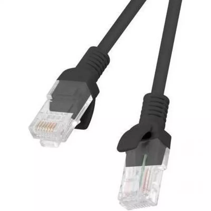 Patchkabel LANBERG PCU5-20CC-0150-BK RJ45 Cat.5e 1,5 m Schwarz 10er-Pack