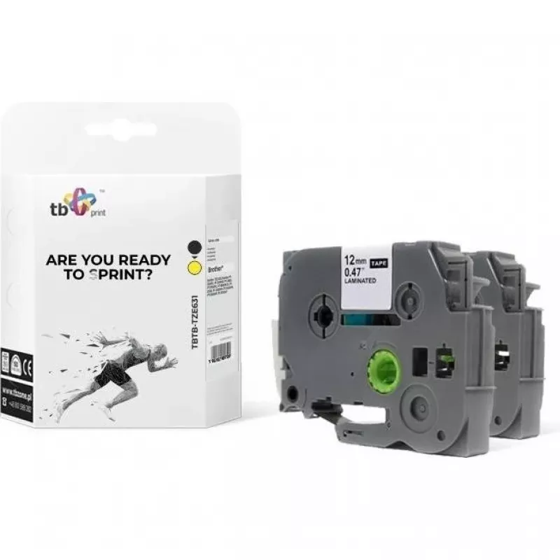 Print Label TBP TBTB-TZE631., Label Maker, Gelb