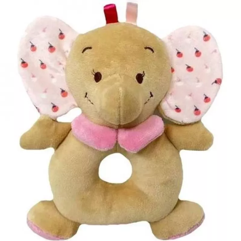 Rassel TULILO 9362 rosa Elefant 18 cm Babyspielzeug