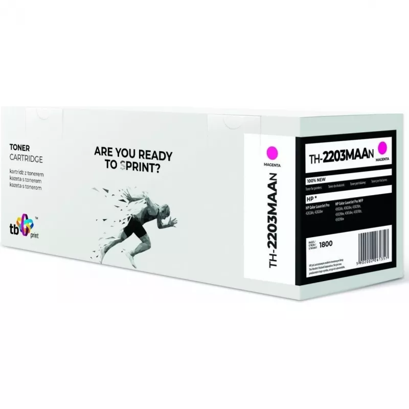 Print, Toner, Toner für HP Farbe LaserJet Pro 4202 W2203A TH-2203MAAN 100 Neu Magenta