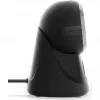 Qoltec Tisch-Barcode-Lesegerät für 1D- und 2D-Codes, QR-Scanner, Schwarz