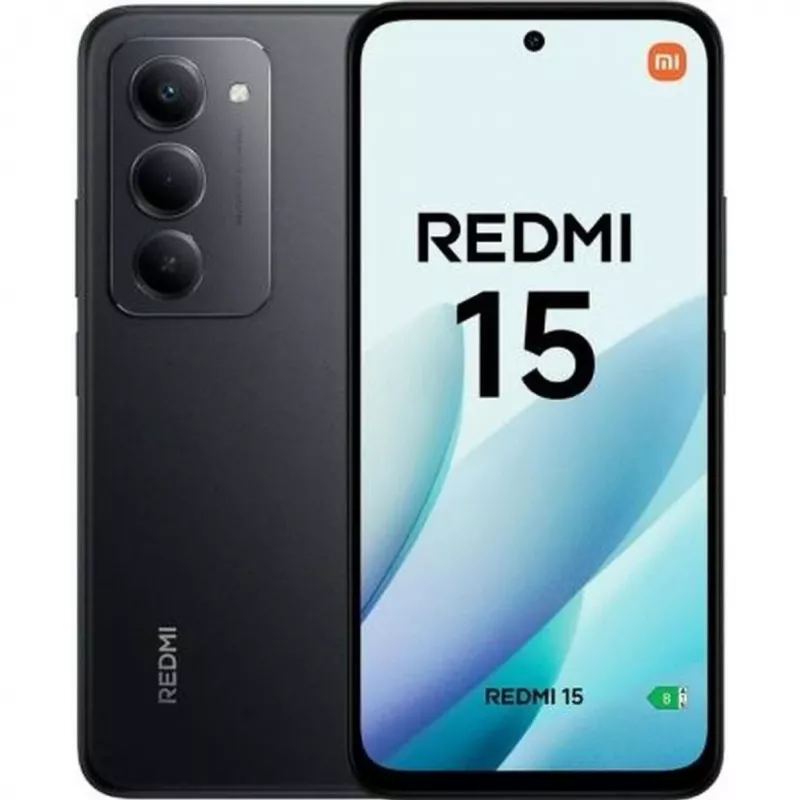 Smartphone Xiaomi Redmi 15 6,9 Zoll 8 GB RAM 256 GB Speicher 7000 mAh Schwarz