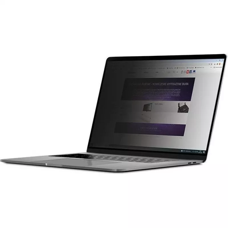 Qoltec GDPR-Datenschutzfilter 14 Zoll 16:9 (12.20, 16:9), Displayschutzfolie für Notebook