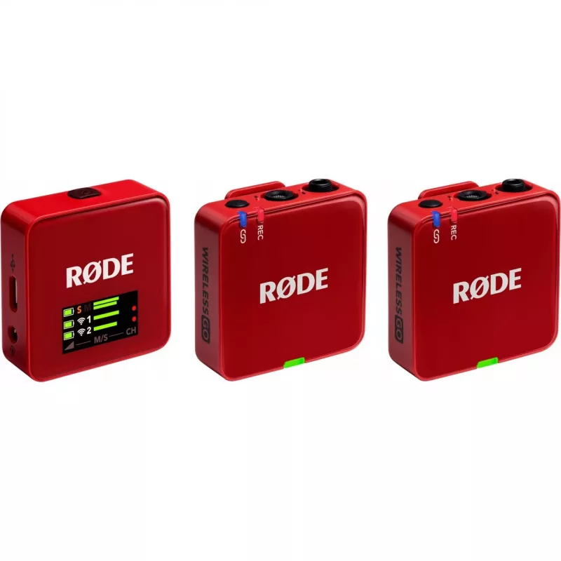 RØDE Wireless GO III Rot - Drahtloses Mikrofonsystem (rot)