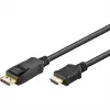 Goobay DisplayPort – HDMI (1m, DisplayPort, 1.4), Videokabel