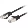 Lanberg Patchkabel Cat.6 F/UTP 0,5 m Schwarz Fluke-getestet 10er-Pack (F/UTP, CAT6, 0,50m), Netzwerkkabel