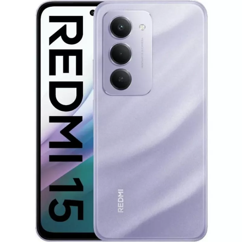 Xiaomi Redmi 15 4G (128GB, Viola Sabbioso, 6,90 Zoll, Dual-SIM Hybrid, 4G), Smartphone, Violett