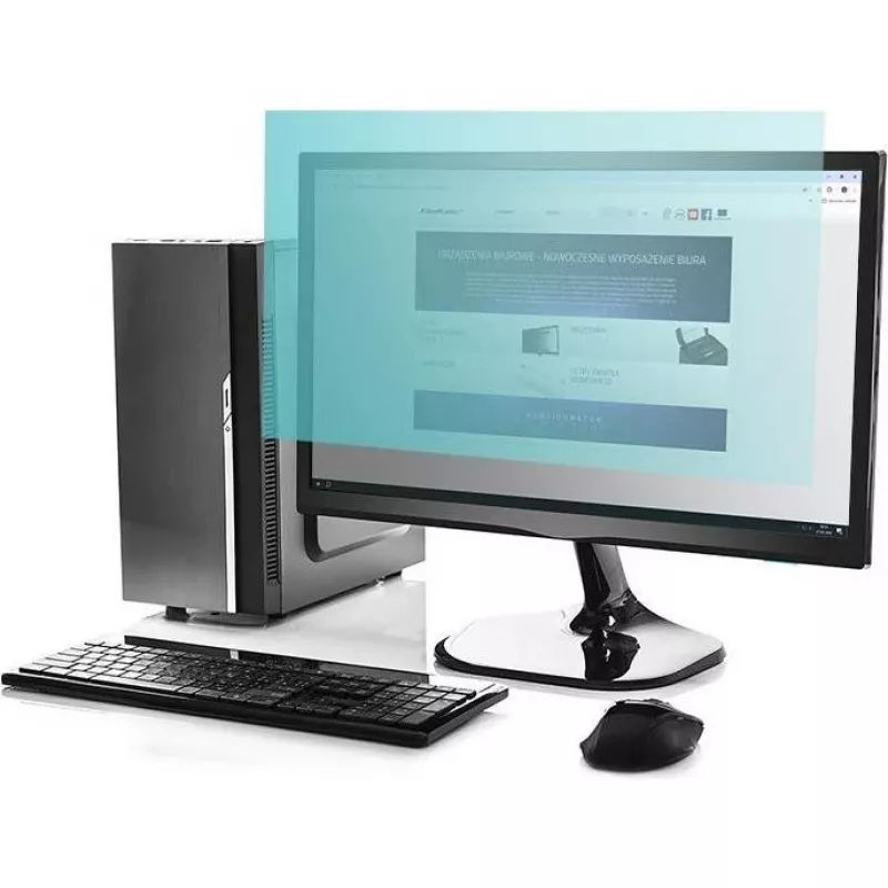 Monitor-Blickschutz QOLTEC 51075 23,8 Zoll Anti-Blaulicht, Matt Anti-Glare