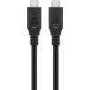 Goobay USB-Kabel-C, USB4, 240 W, 40 Gbit/s, Power Delivery, 0,5 m (0,50 m, USB 4.0, 240 W), USB-Kabel