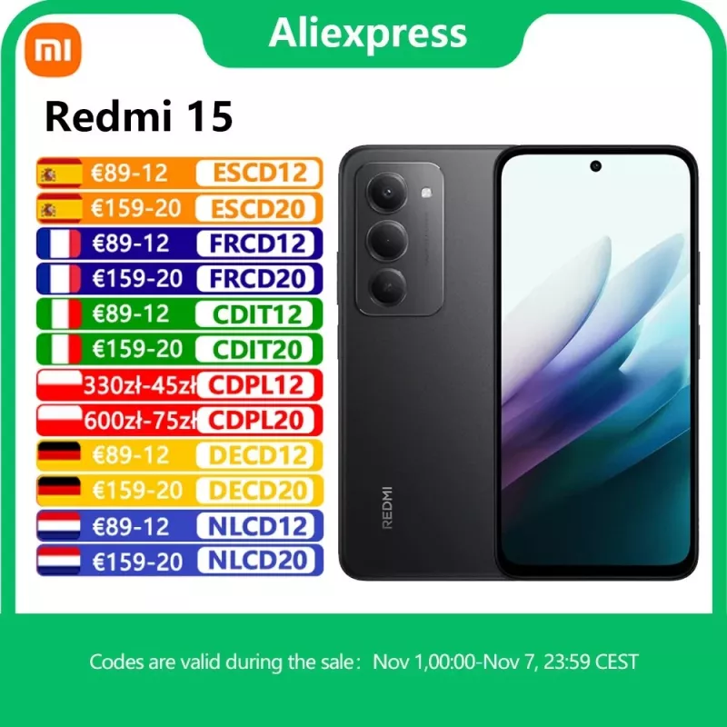 Xiaomi Redmi 15 4G (256GB, Viola Sabbioso, 6.90, Doppia SIM Ibrida, 4G), Smartphone, Viola