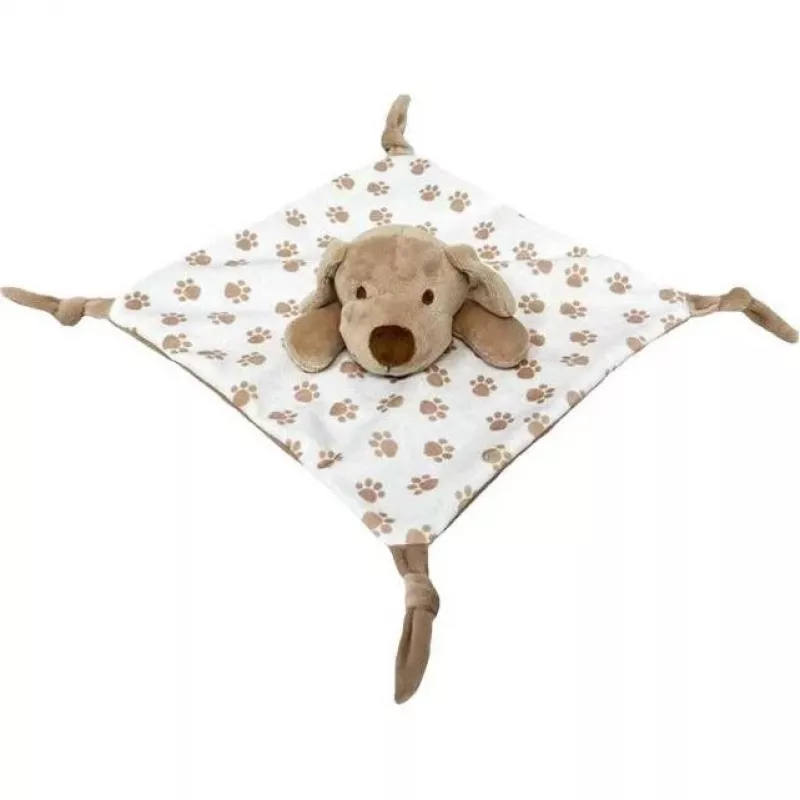 Plüschtier TULILO Milly beige Hund 25x25 cm weicher Baby-Schnuller