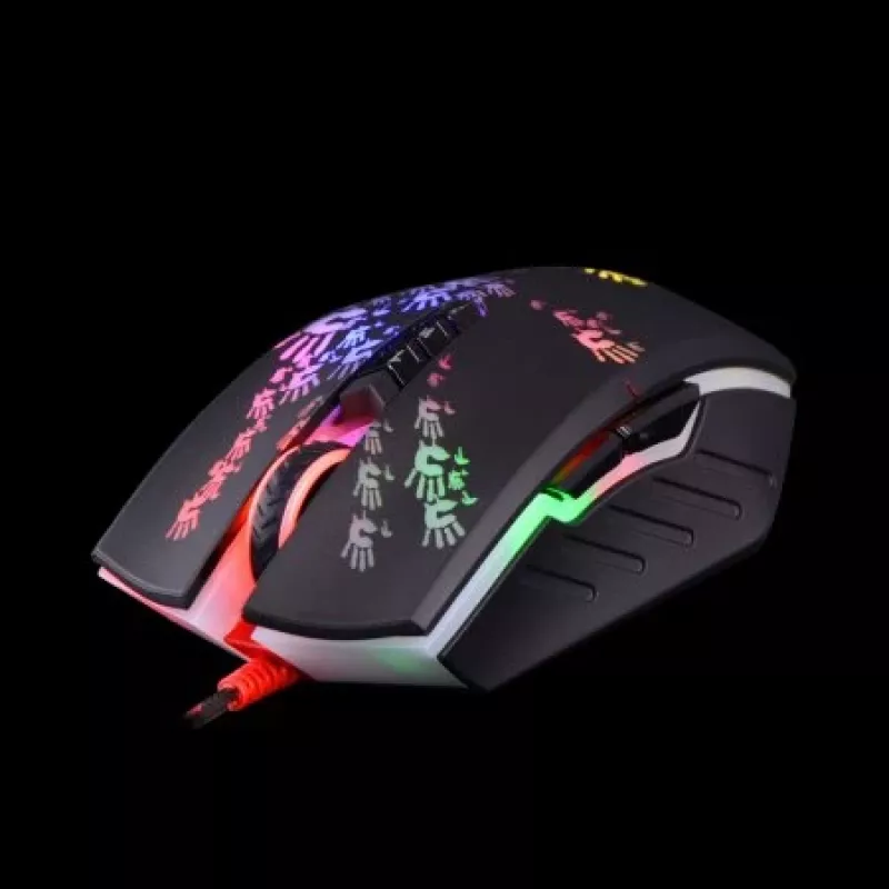 Gaming-Maus A4Tech BLOODY A60 — optisch, beidhändig, 6200 DPI, USB Type-A, 8 Tasten, schwarz