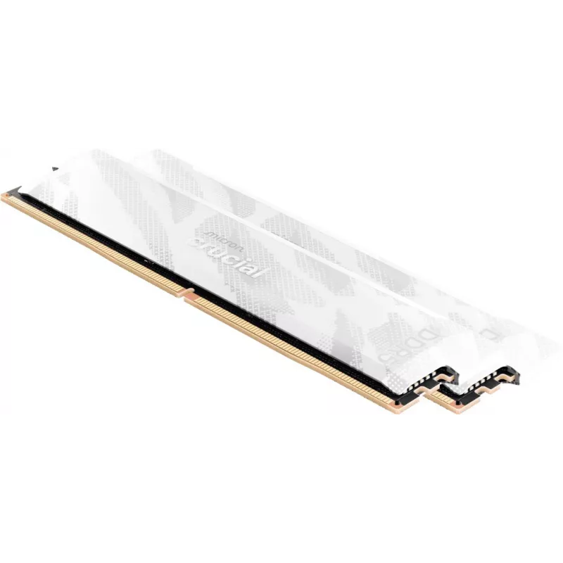 Crucial Pro OC 32GB (2x16GB) DDR5 PC5-48000C32 6400MHz Dual Channel Kit - White