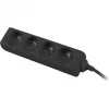 Lanberg, Steckdosenleiste, PS0-04E-0150-BK Stromverteiler 4 AC-Steckdosen Innen Schwarz (4x, CEE 7/5, 1,50 m)