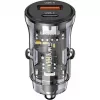 Autoladegerät usams CC164CC01 30W mit 1×USB-A und 1×USB-C für schnelles Laden