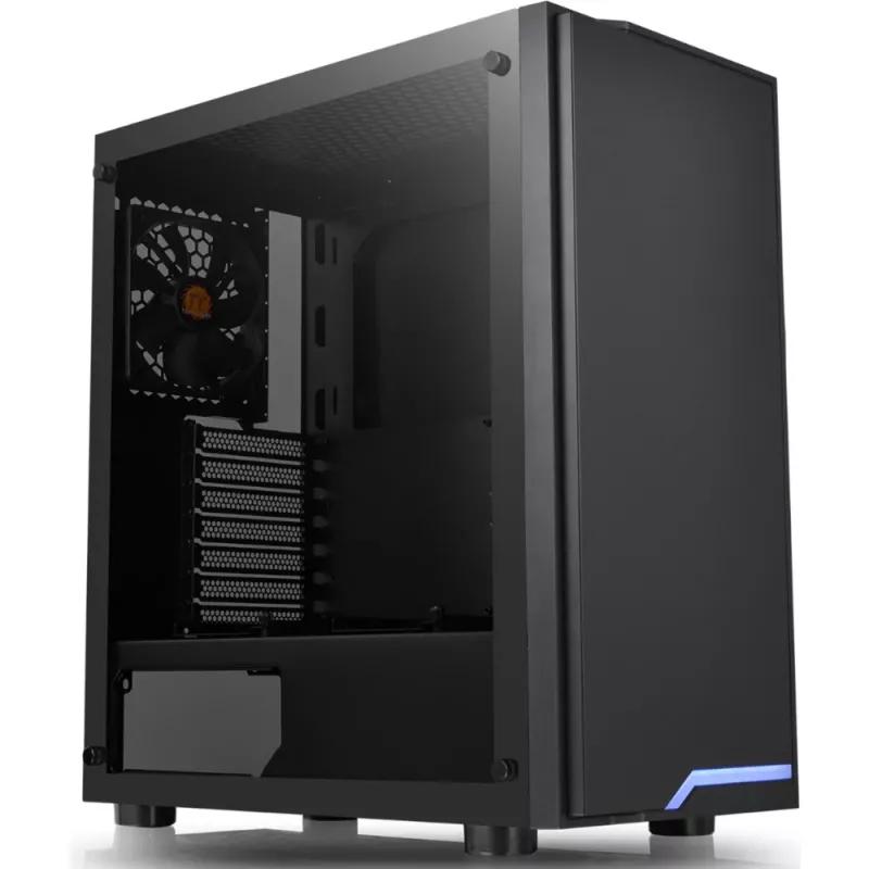 Thermaltake H100 TG MIDI Tower Schwarz