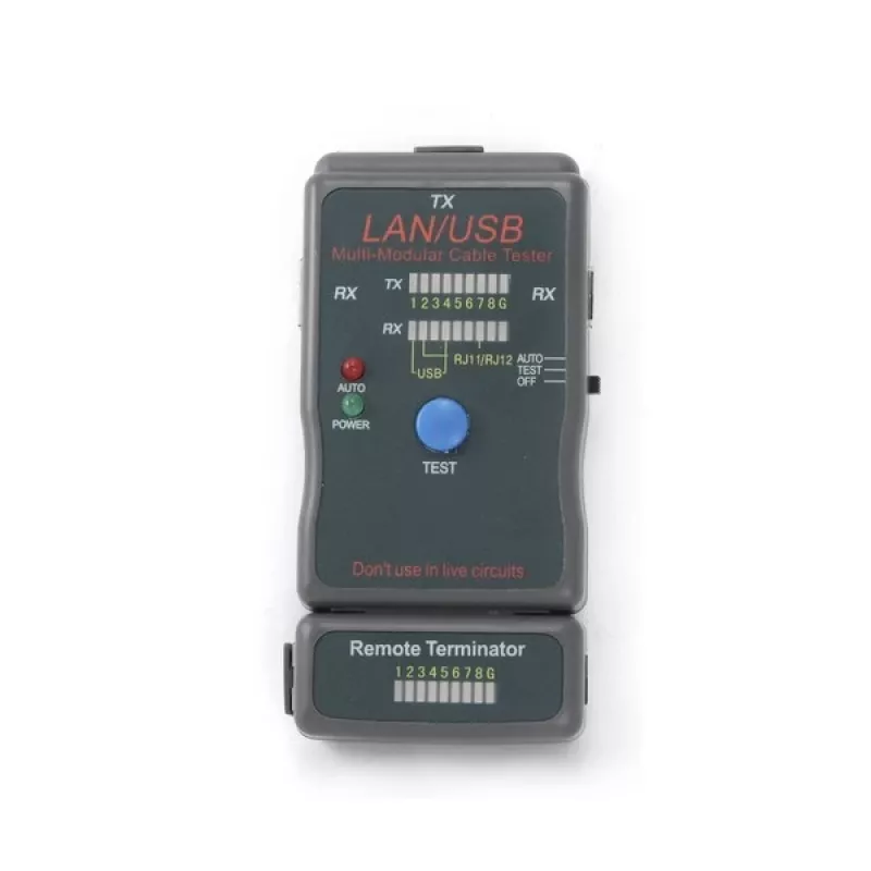 Cablexpert NCT-2 Netzwerkkabeltester Schwarz
