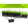 Spannungsausgleicher QOLTEC 51098 für 48V-Systeme — 4×12V Batterieausgleicher