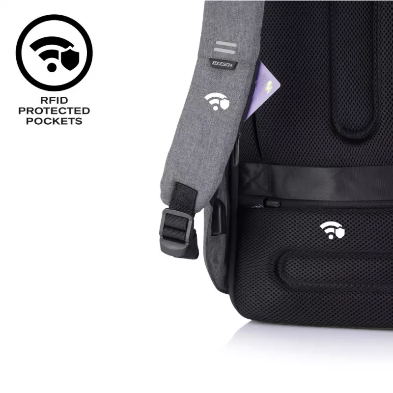 Rucksack XDDESIGN Bobby Hero XL – 21,5 l, für 17-Zoll-Laptop, Tablet-Fach, Organizer-Panel, schwarz