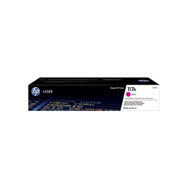 HP 117A Gelb Original Laser Tonerkartusche. Farbtoner-Reichweite: 700 Seiten, Druckfarben: Gelb, Menge pro Packung: 1 St.