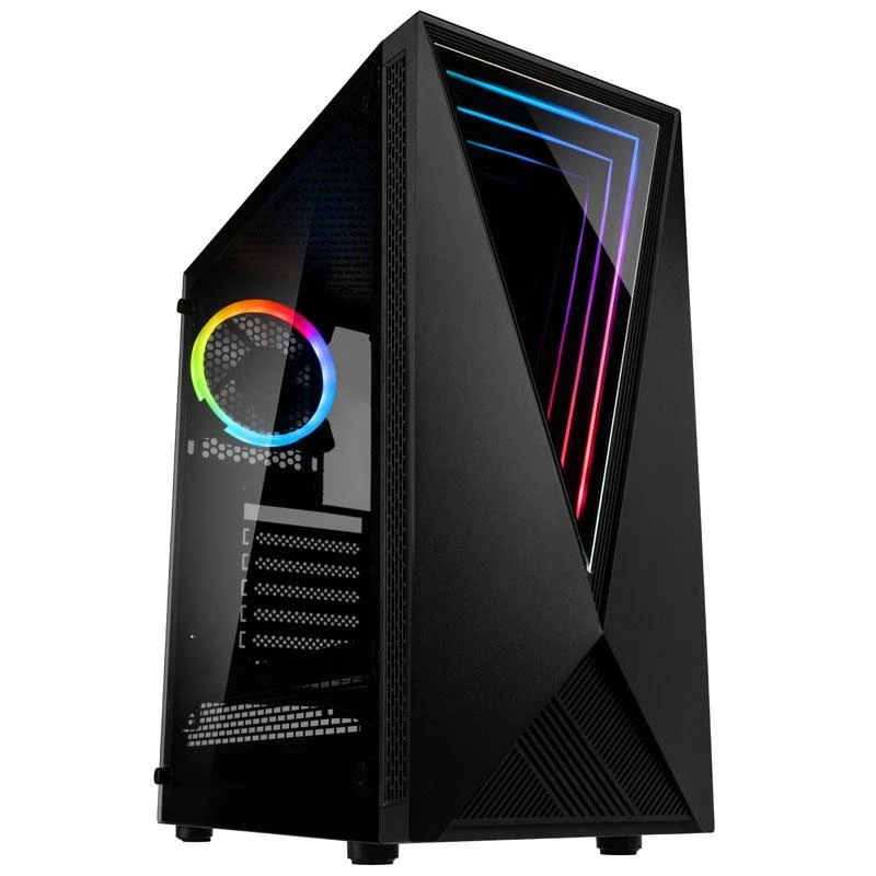 Kolink VOID RGB Tower-Gehäuse Schwarz LED-Lüfter Fenster Staubfilter PC E