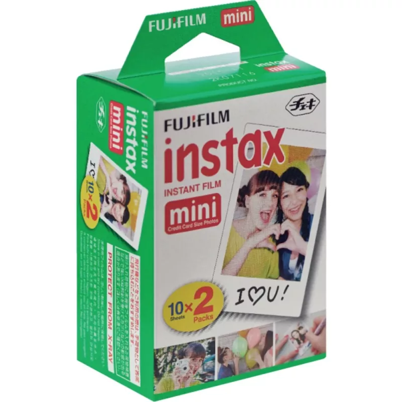 Fujifilm 16567828 Film. 2x10 Blätter Pack=2 für Fujifilm Instax Mini