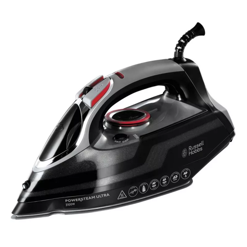 Russell Hobbs 20630-56 Bügeleisen Trocken- & Dampfbügeleisen Keramiksohle 3100 W Schwarz, Grau